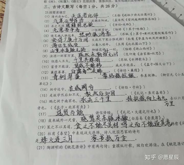 为什么现在大多数初中生字体都一个样子?