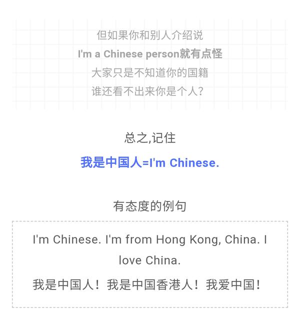 那"我是中国人"英语怎么说?