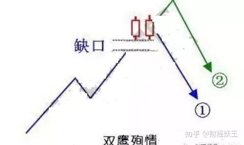 股票一旦出现"双鹰殉情",预示着股价即将见顶,投资者可以直接杀跌!