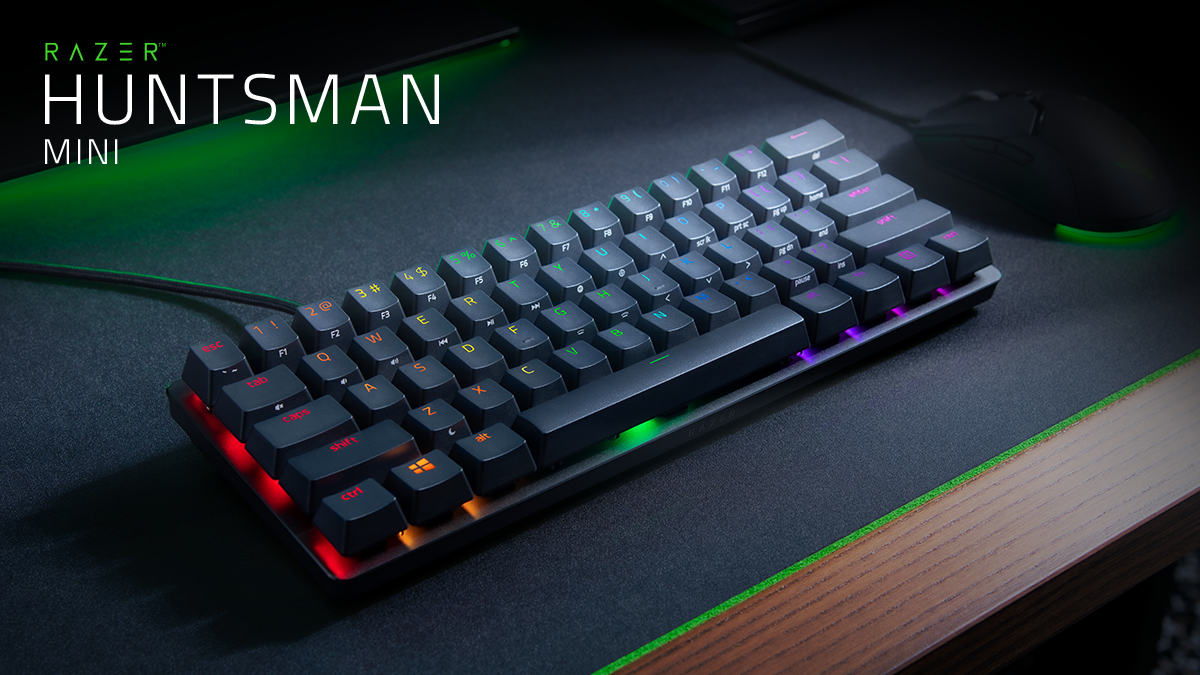 12人 赞同了该文章 全新尺寸称霸全场 razer huntsman mini雷蛇猎魂光