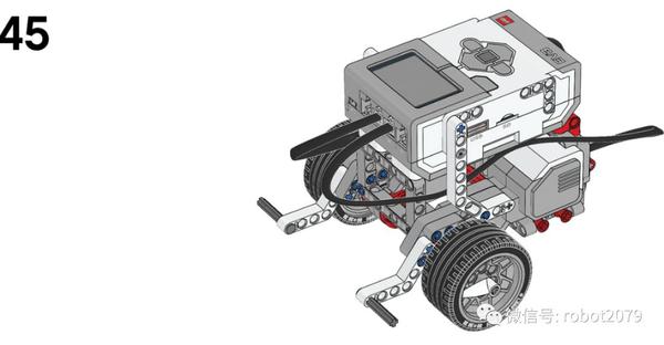 乐高ev3教育版行驶的小车系列001