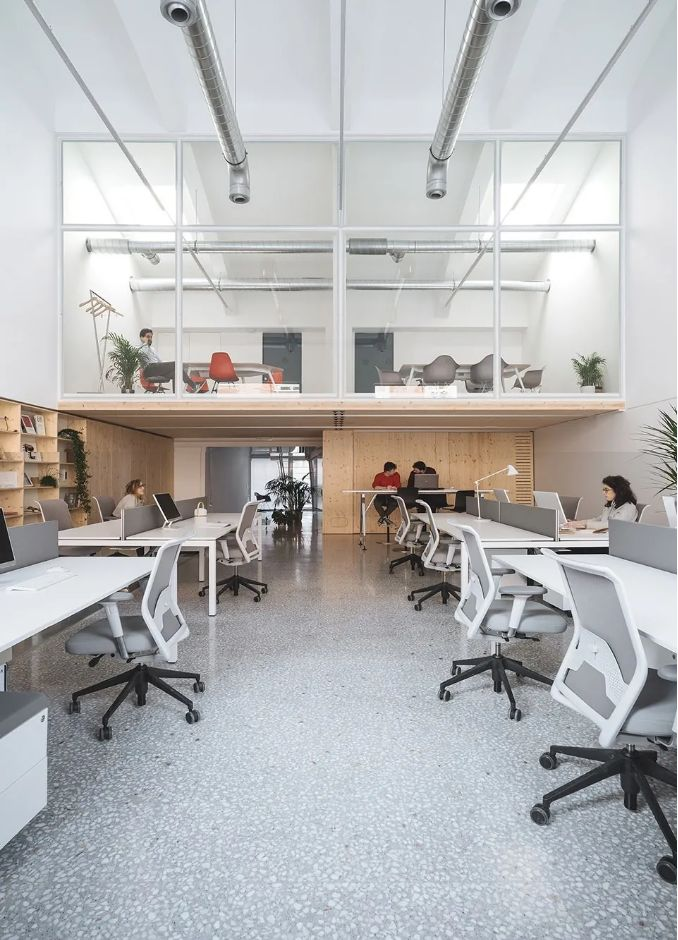 100平方小型办公室装修设计案例效果图