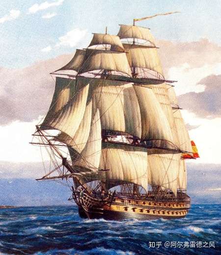 单桅纵帆船战船图片