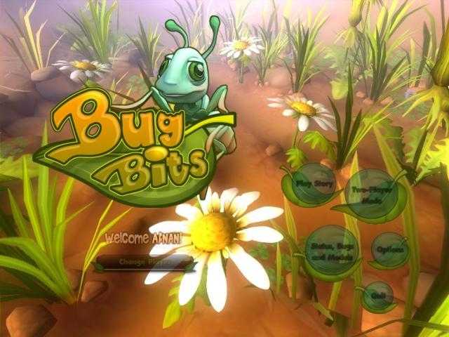 当时我玩的是一个叫《虫虫大作战》的游戏,英文名叫bugbits.