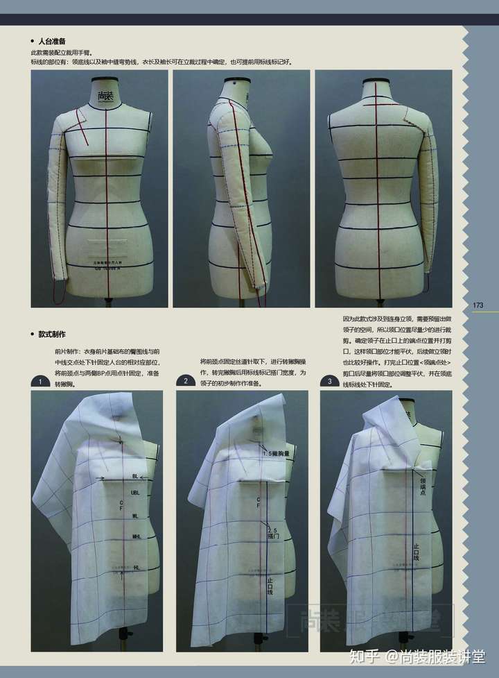 服装立体裁剪培训教程落肩花苞袖大衣