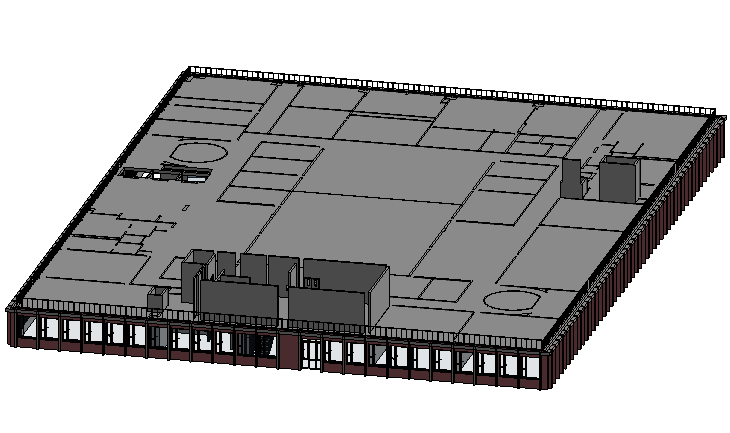 BIM模型-广联达信息大厦Revit模型（含机电建筑装修结构专业Revit、NW模型及水暖电图纸 ）