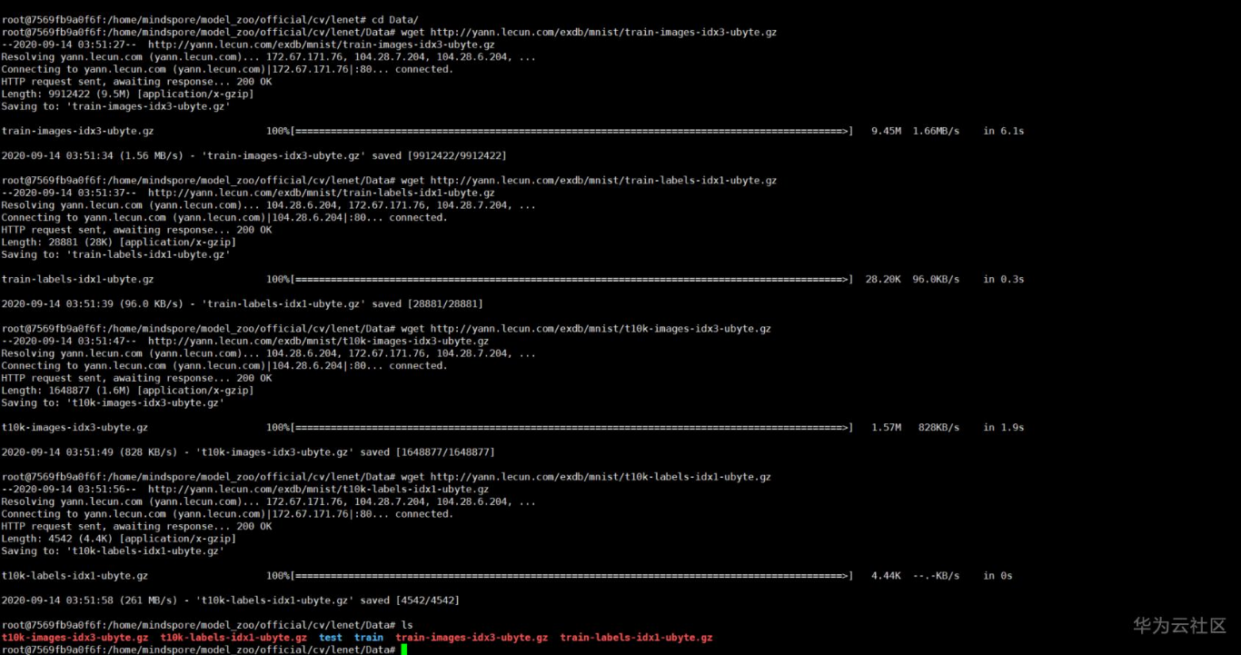 Copy攻城狮辛酸史:含泪“一分钟”跑通MindSpore的LeNet模型 Copy攻城狮辛酸史:含泪“一分钟”跑通MindSpore的LeNet模型