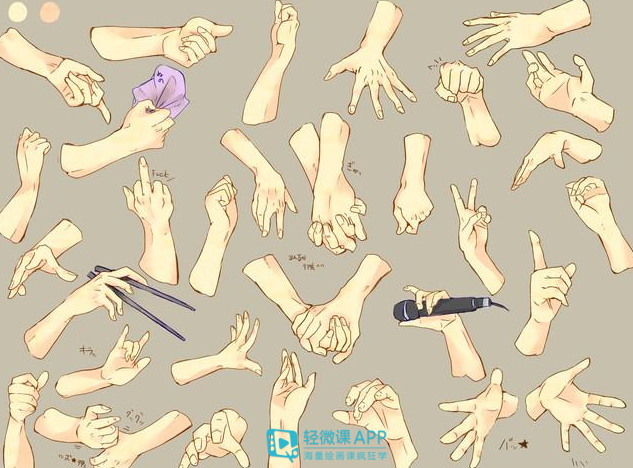手怎么画?10组手的画法教程合集!! - 知乎