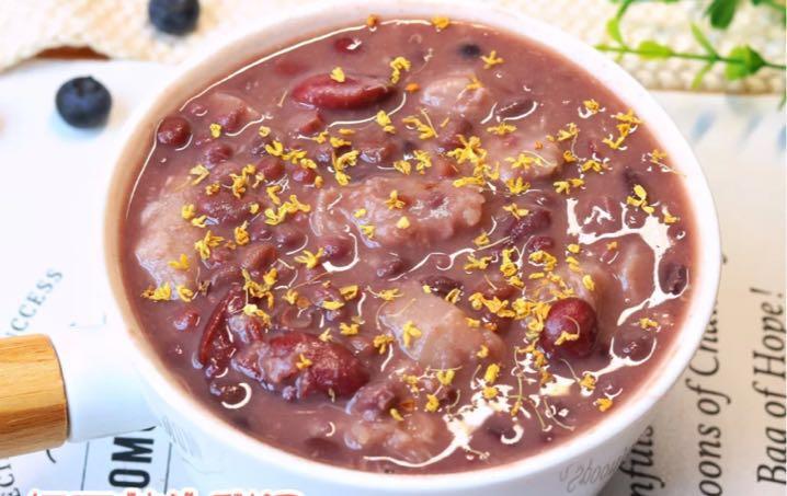 超简单好喝到爆的桂花红豆芋头甜汤