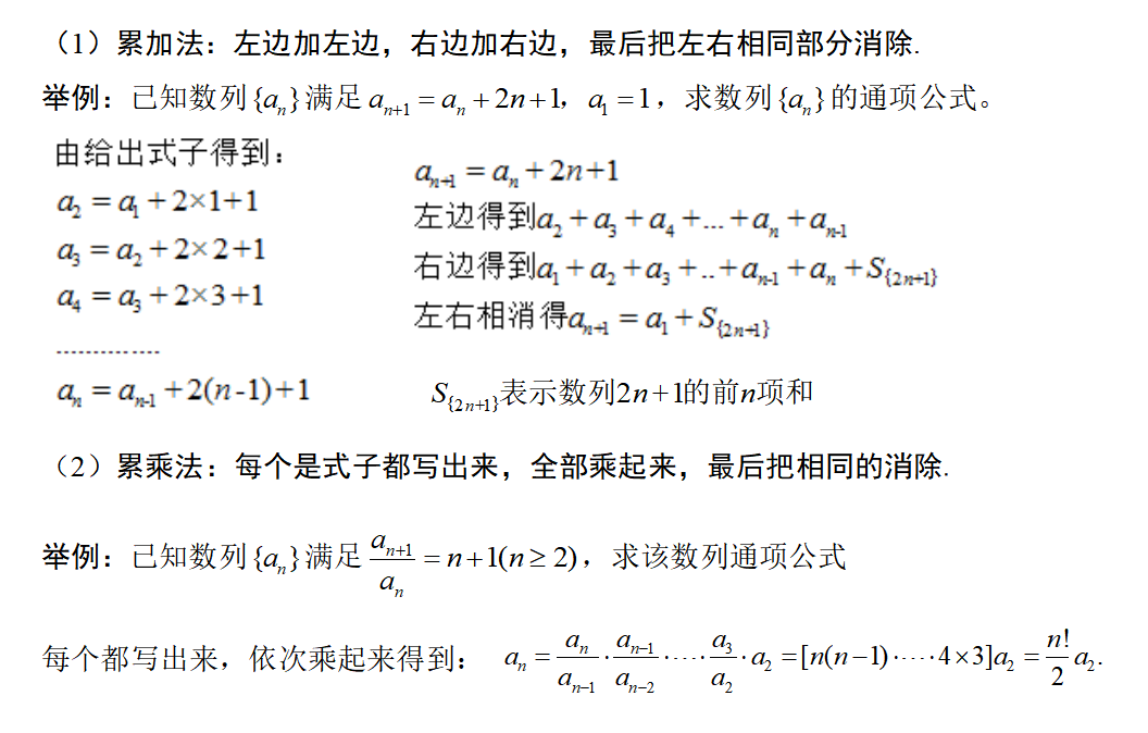 数列 | 高考数列常用万能公式大全,超完整,简直不要太赞! - 知乎