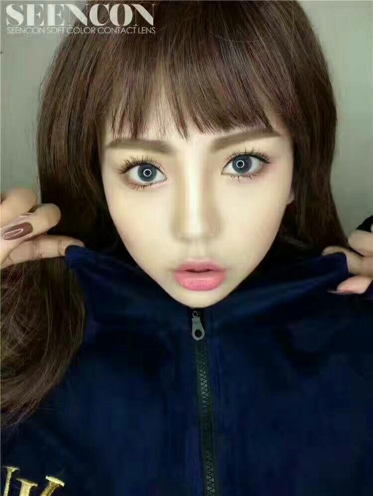 浅色瞳孔的话带什么美瞳显色?