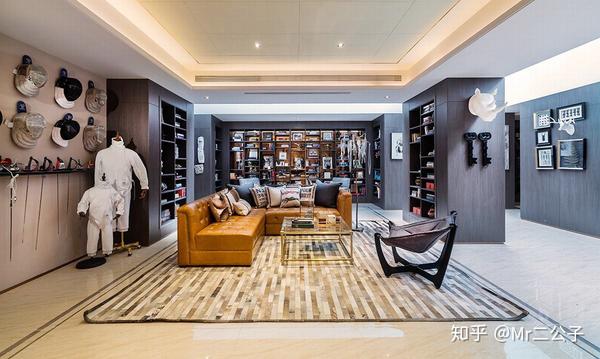 别墅设计篇别墅样板房实景贵族气息的欧式英伦风融合现代轻奢装修设计