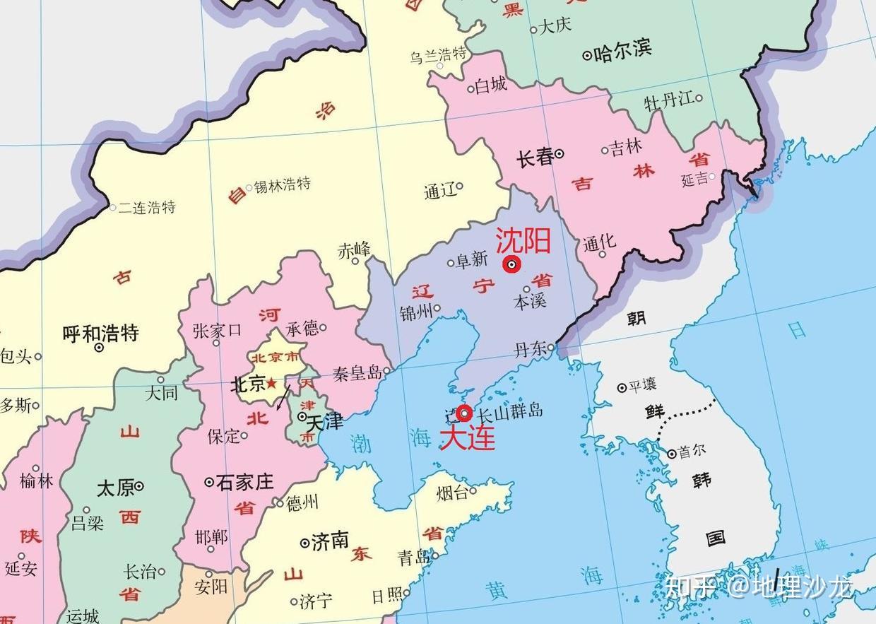 东北六省时代的东北地区地图 - 哔哩哔哩