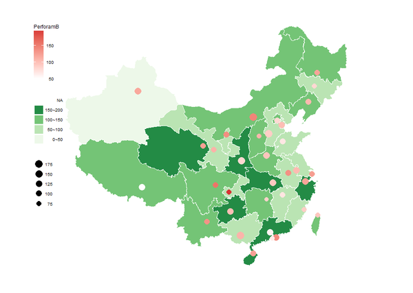 数据地图多图层对象的颜色标度重叠问题解决方案