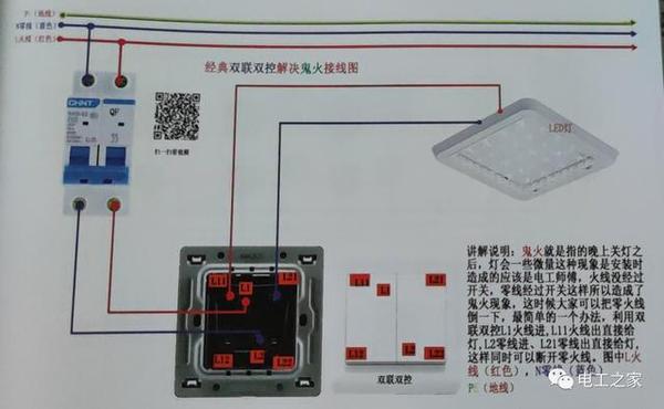 实物图详解晚上关灯后灯泡一闪一闪的原因及解决办法