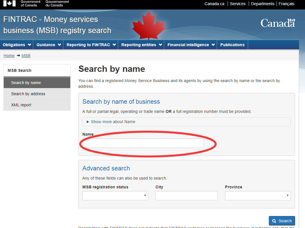 加拿大MSB监管牌照查询网址 - 知乎