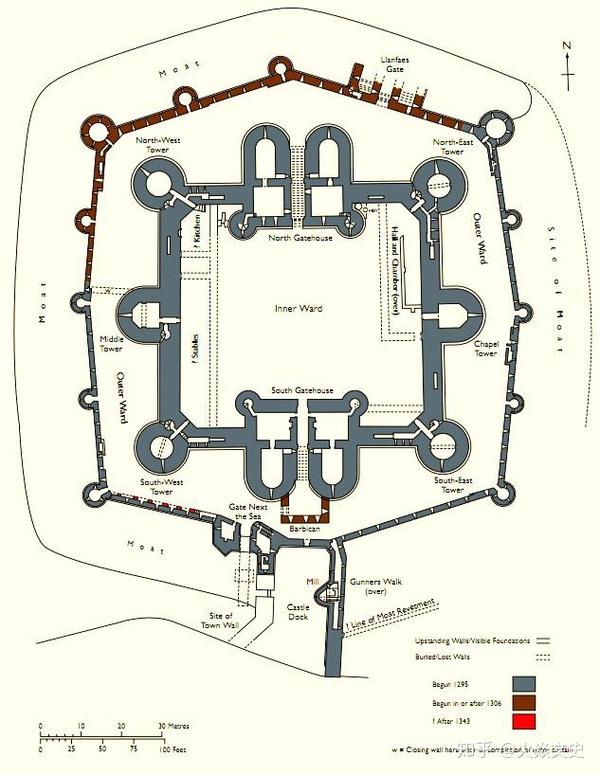 中世纪王朝建筑布局图片