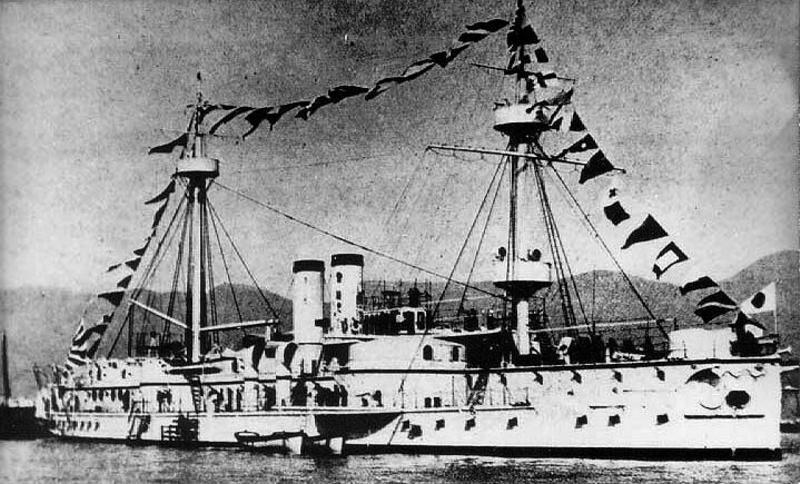 旧日本军舰史十六战列舰镇远号大清的血泪尽在不言中