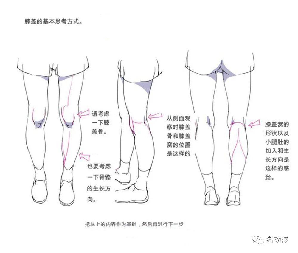 【绘画技巧】腿部的绘画技巧,如何让你的角色更具动态感!