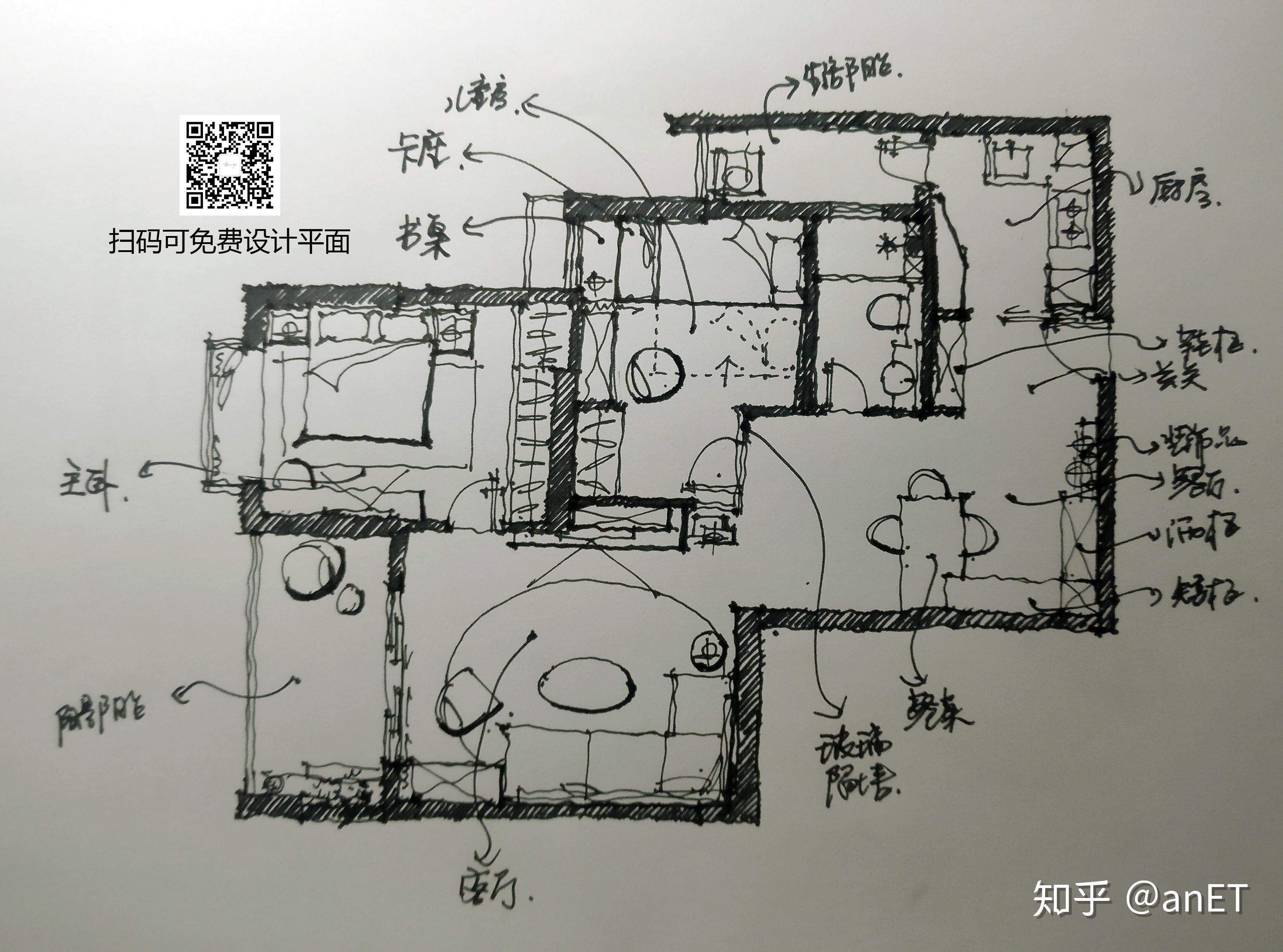 【平面户型优化】3月份，知乎住宅户型平面优化/改造大集合 - 知乎