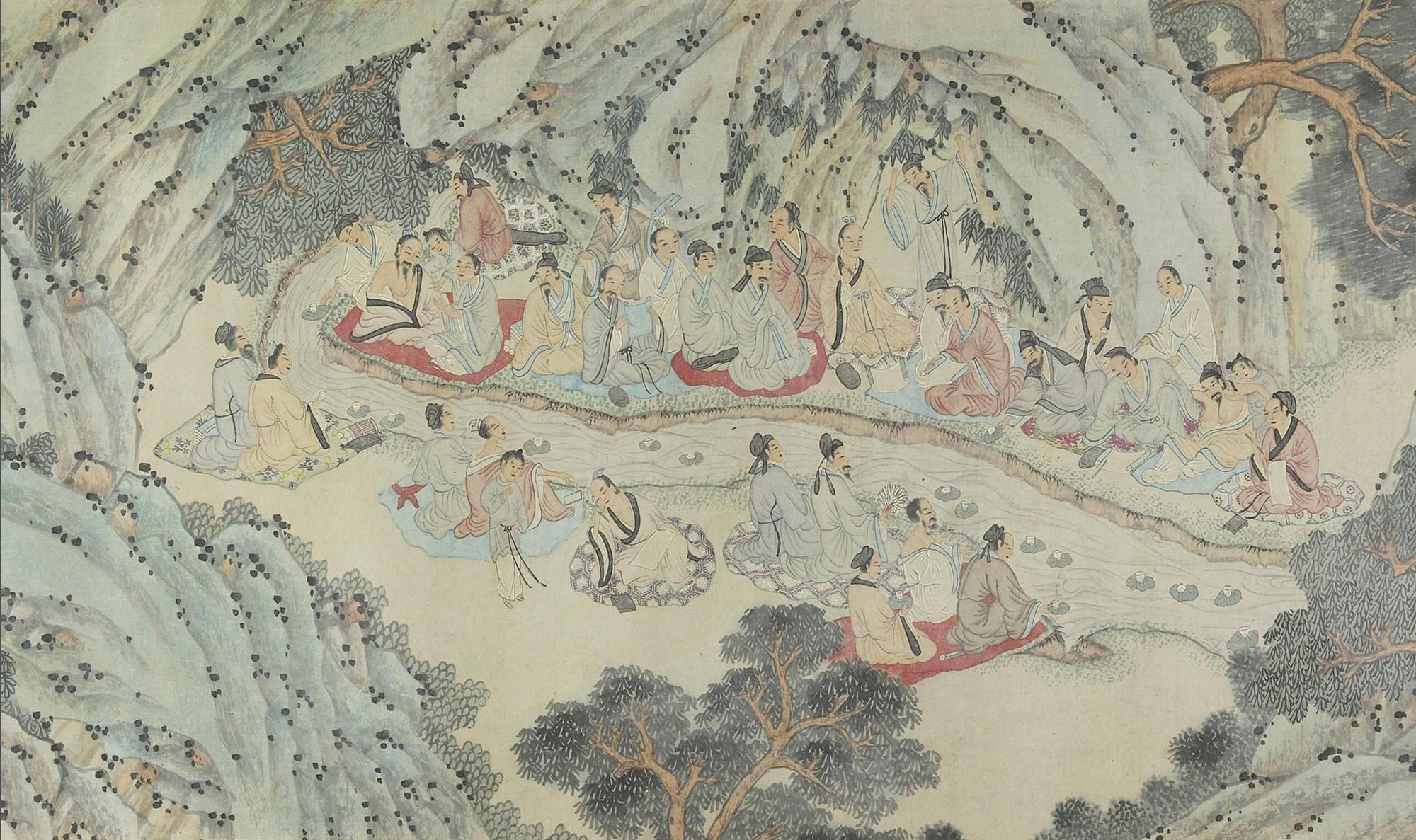 【书圣王羲之】(4)汇集22套名家画作《兰亭修禊图(曲水流觞图)》(下)+几件兰亭题材的故宫文玩 - 知乎