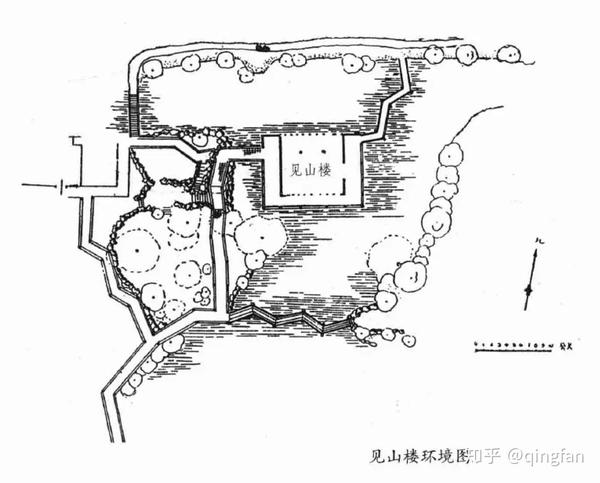 拙政园小飞虹手绘图图片