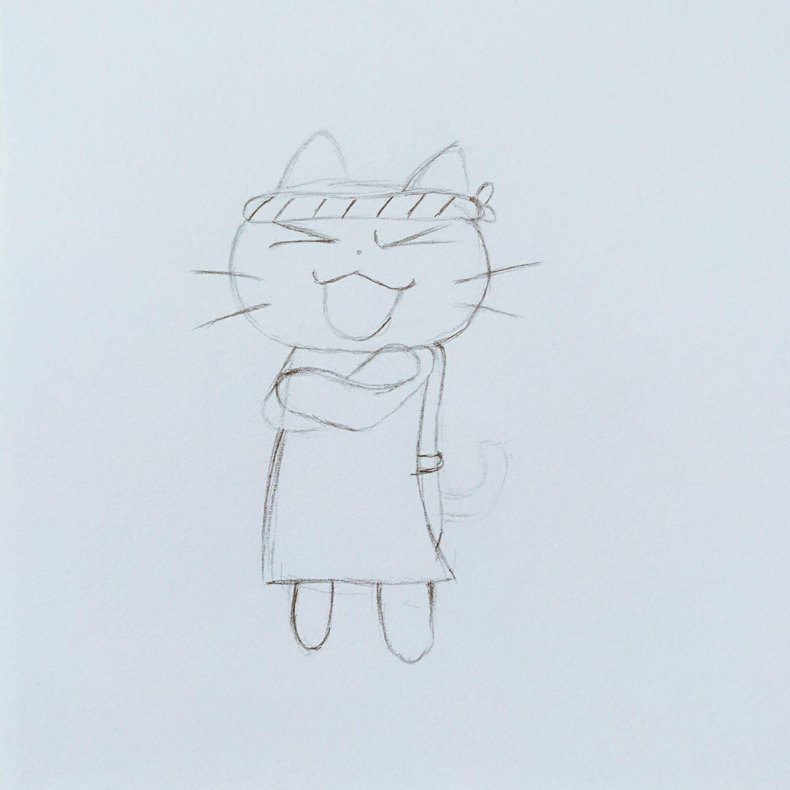 站立的猫咪玩球画面绘画教程 铅笔画画法 毛茸茸逼真细腻[ 图片/6P ] - 优艺星