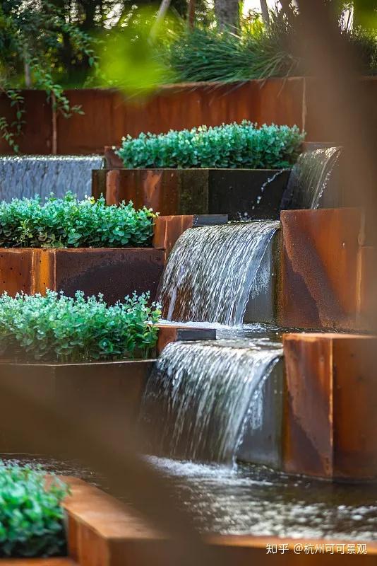 杭州庭院设计庭院水景怎么造5款微水景观庭院再小也能美感十足