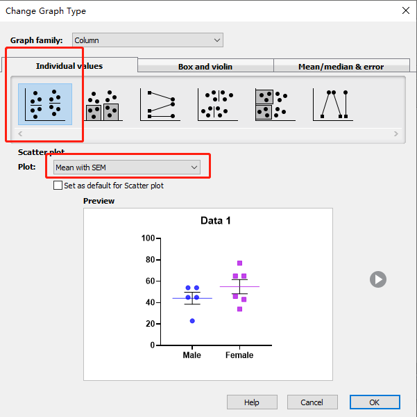 GraphPad Prism 绘图教程 手把手教你绘制Column散点图 知乎